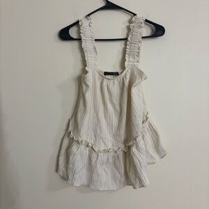 Black Tape Women's Textured Ruffled Top